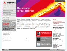 Tablet Screenshot of montena.com