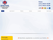 Tablet Screenshot of montena.com.br